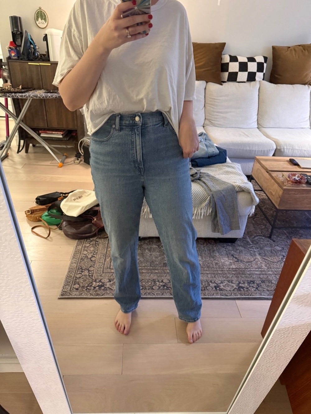 Madewell 90s Straight Leg Women’s Jeans — Light Blue